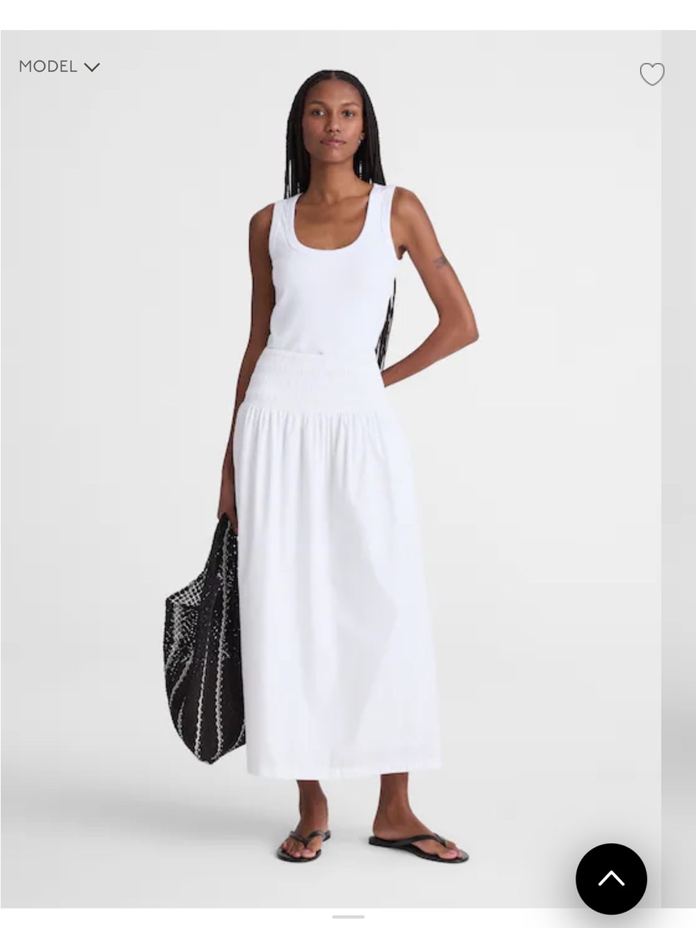 Madewell white skirt